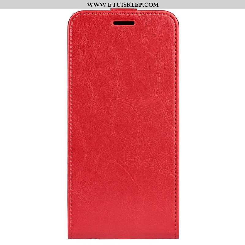 Etui Folio do Samsung Galaxy A13 Skórzany Futerał Pionowy Efekt Skóry Z Klapką